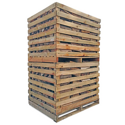 2 Paletten Brennholz (6,6 rm) – 45cm Scheite – Ofenfertig H1 G1