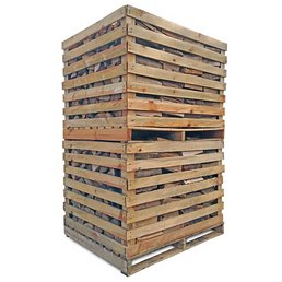 4 Paletten Brennholz (13,2 rm) – 1-Meter-Scheite – Hartholz H1 G1