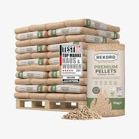 Premium REKORD Holzpellets A1 ENplus – Sackware auf Palette (66 x 15 kg)